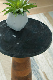 Quinndon - Accent Table - Brown / Black - R&R Furniture Gallery (Fountain Valley, CA)