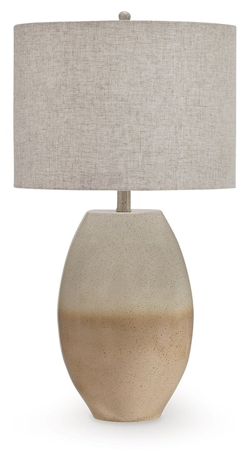 Linas - Metal Table Lamp - Cream / Beige - R&R Furniture Gallery (Fountain Valley, CA)