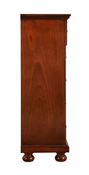 Glory Furniture Meade Accent Chest, wooden storage cabinet with decorative details, ideal for living room or hallway decor.