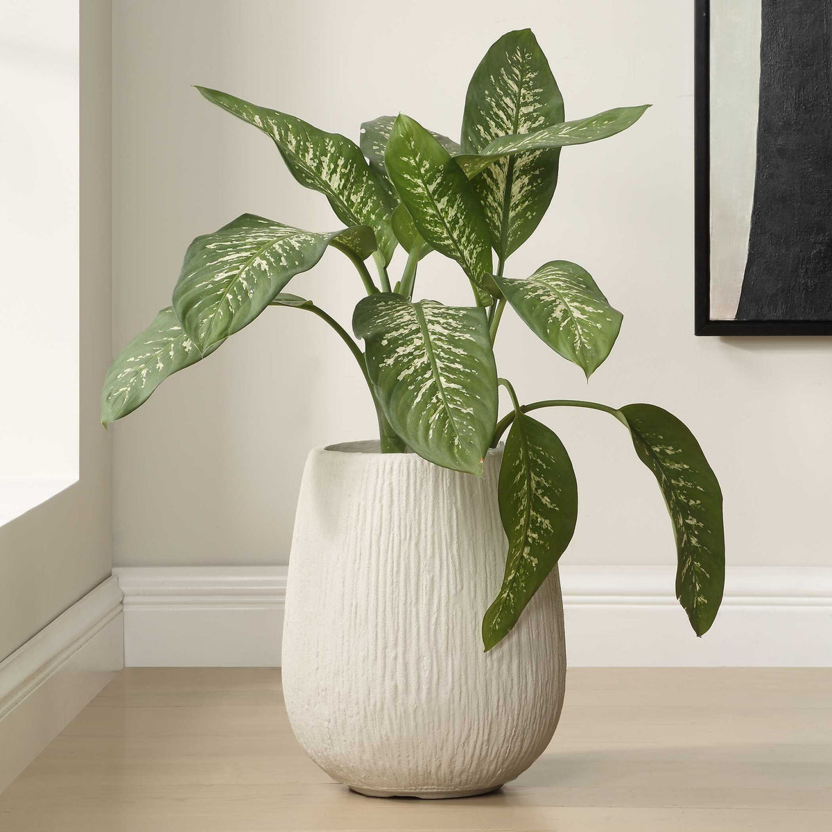 Rustic Ridge - Outdoor Planter - Off-White