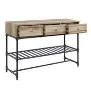 Brantley II - Sofa Table - Oak & Sandy Black - R&R Furniture Gallery (Fountain Valley, CA)