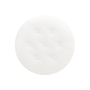Yolanda - Round Upholstered Accent Ottoman - Almond White - R&R Furniture Gallery (Fountain Valley, CA)