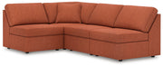 Signature Design by Ashley Modmax Spice sectional sofa, stationary sectional with plush cushions and modern design.