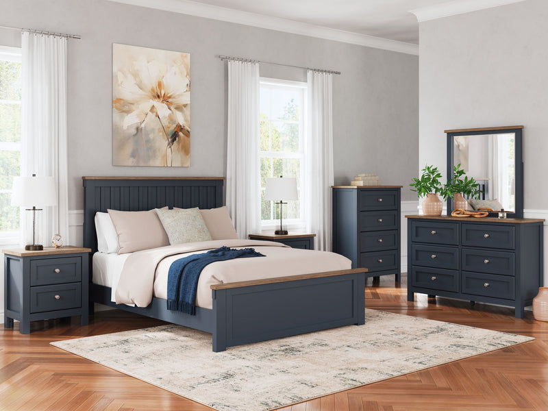 Landocken - Dresser - Brown / Blue - R&R Furniture Gallery (Fountain Valley, CA)