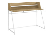 Computer Desk For Home Office, Laptop, Storage Shelves, Marble Look Contemporary & Modern - R&R Furniture Gallery (Fountain Valley, CA)