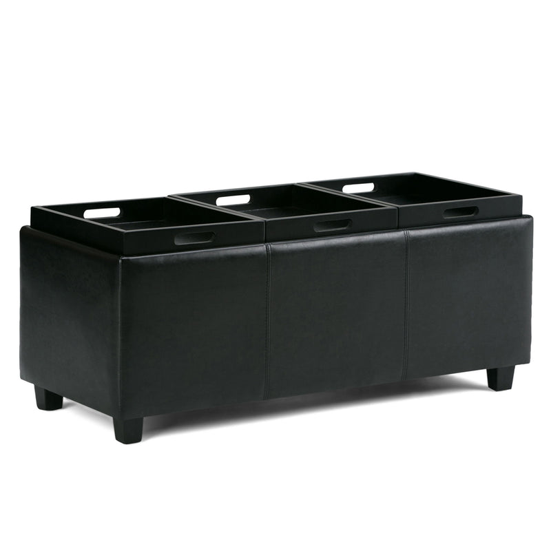 Avalon - Upholstered Storage Ottoman - R&R Furniture Gallery (Fountain Valley, CA)