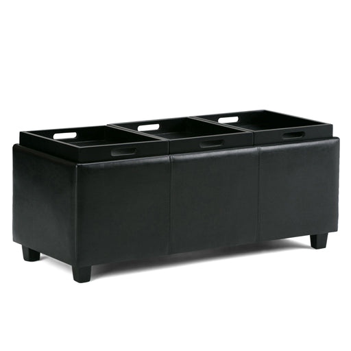 Avalon - Upholstered Storage Ottoman - R&R Furniture Gallery (Fountain Valley, CA)