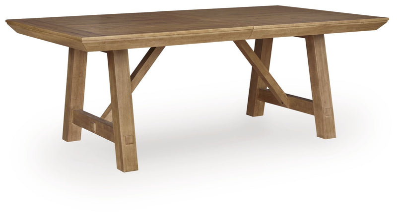 Ridgester - Rectangular Dining Room Extension Table - Light Brown - R&R Furniture Gallery (Fountain Valley, CA)