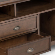 Redmond - TV Media Stand - Rustic Natural Aged Brown - R&R Furniture Gallery (Fountain Valley, CA)