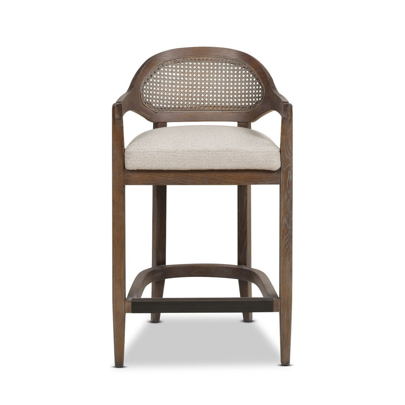 Americana - Mid-Century Modern Cane Back Counter Stool - R&R Furniture Gallery (Fountain Valley, CA)