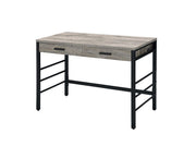 Disho - Writing Desk With USB - Light Weathered Oak & Black - R&R Furniture Gallery (Fountain Valley, CA)