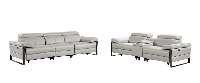 1246 - Modular Power Triple Reclining Sofa And Console Loveseat Set With Power Headrests