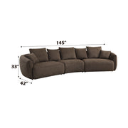 Bash - Sofa With 7 Pillows - Macca Anthology Boucle - R&R Furniture Gallery (Fountain Valley, CA)