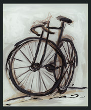 Pedal - 48" x 72" Painting By Buddy Whitlock - Black / Light Blue - R&R Furniture Gallery (Fountain Valley, CA)