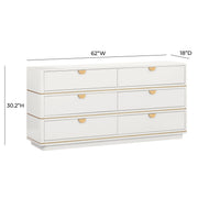 Julieta - 6 Drawer Dresser - R&R Furniture Gallery (Fountain Valley, CA)