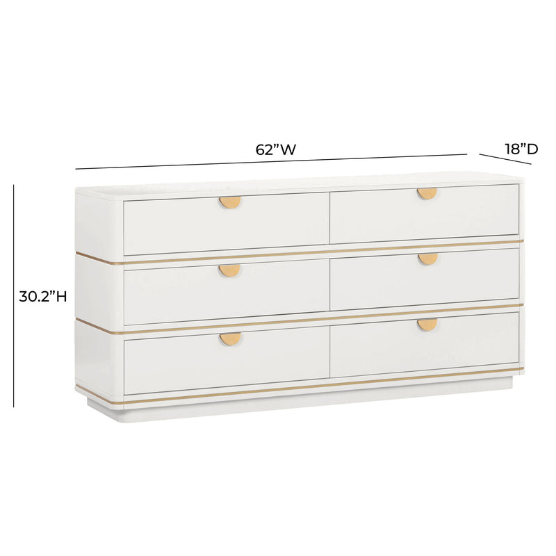 Julieta - 6 Drawer Dresser - R&R Furniture Gallery (Fountain Valley, CA)
