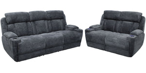 Dalton - Power Reclining Sofa Set - R&R Furniture Gallery (Fountain Valley, CA)
