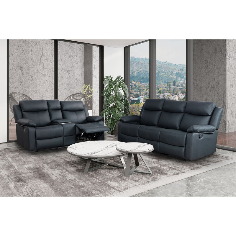 Blanche - Console Reclining Loveseat With LED Lights And Speakers - R&R Furniture Gallery (Fountain Valley, CA)