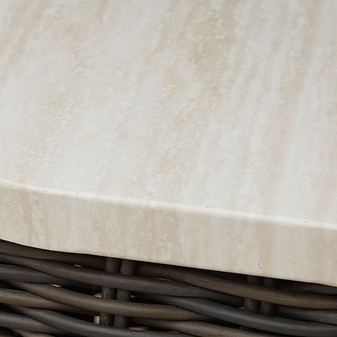 Kimora - Rectangular Cocktail Table - Beige / Dark Brown - R&R Furniture Gallery (Fountain Valley, CA)
