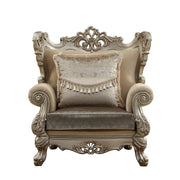 Ranita - Chair With 2 Pillows - Fabric & Champagne - R&R Furniture Gallery (Fountain Valley, CA)