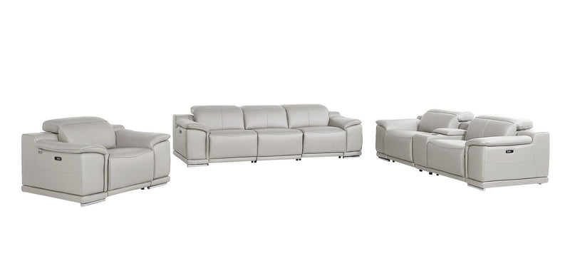 9762 - 7-Piece Modular Power Reclining Sofa, Loveseat And Chair Set With 5 Power Recliners In
