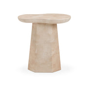 Zaya - Faux Marble Side Table - Rose - R&R Furniture Gallery (Fountain Valley, CA)