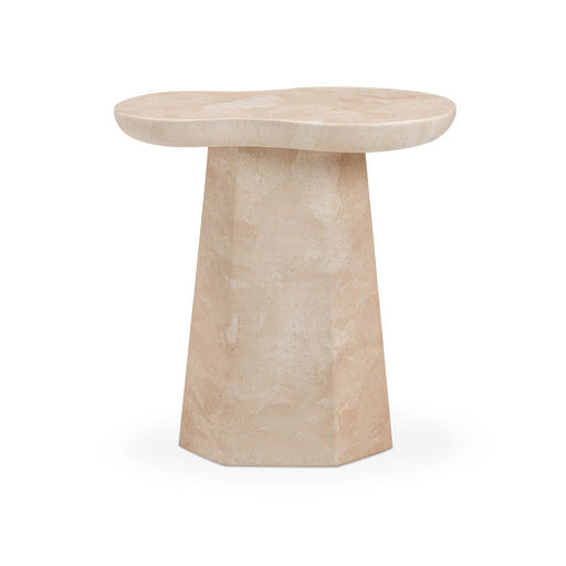 Zaya - Faux Marble Side Table - Rose - R&R Furniture Gallery (Fountain Valley, CA)