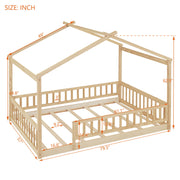 Bed House Bed Frame With Fence - R&R Furniture Gallery (Fountain Valley, CA)