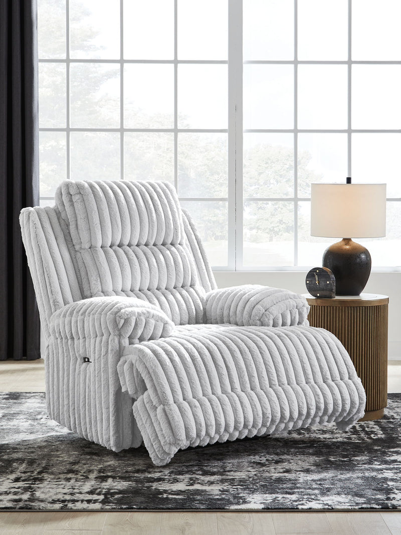 Rhines Falls - Zero Wall Recliner - Alloy - R&R Furniture Gallery (Fountain Valley, CA)