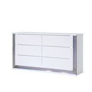 Moon - Smooth Dresser With LED - White - R&R Furniture Gallery (Fountain Valley, CA)