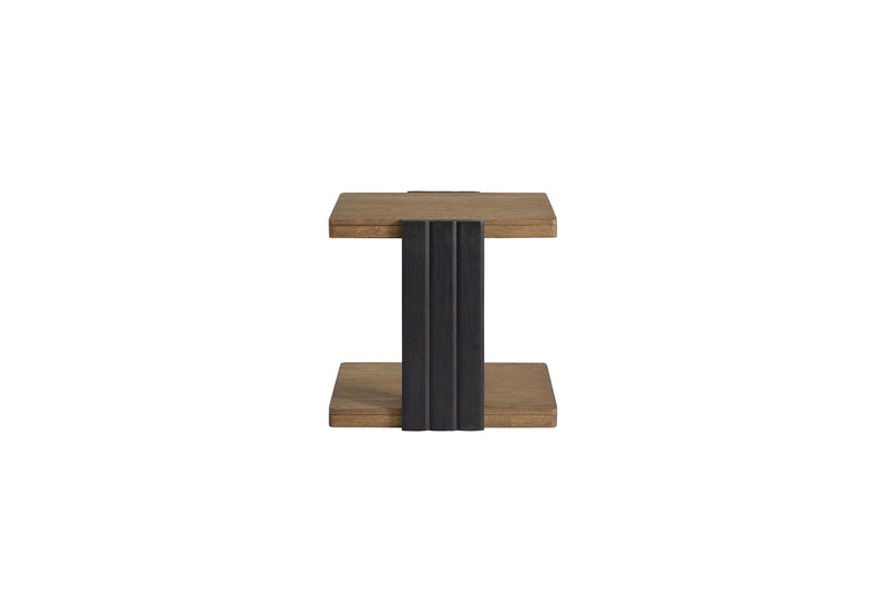 Channel - Chairside Table - Black - R&R Furniture Gallery (Fountain Valley, CA)