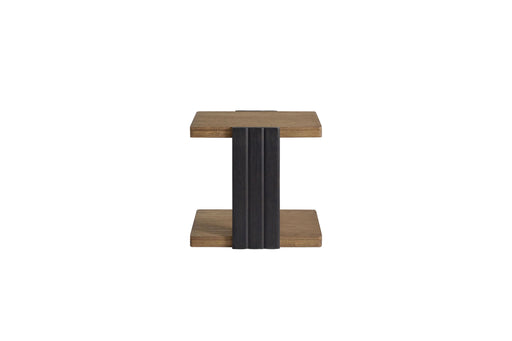 Channel - Chairside Table - Black - R&R Furniture Gallery (Fountain Valley, CA)