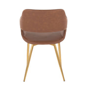 Set of two Lumi Source Margarite contemporary dining chairs with sleek design and versatile style for modern dining rooms.
