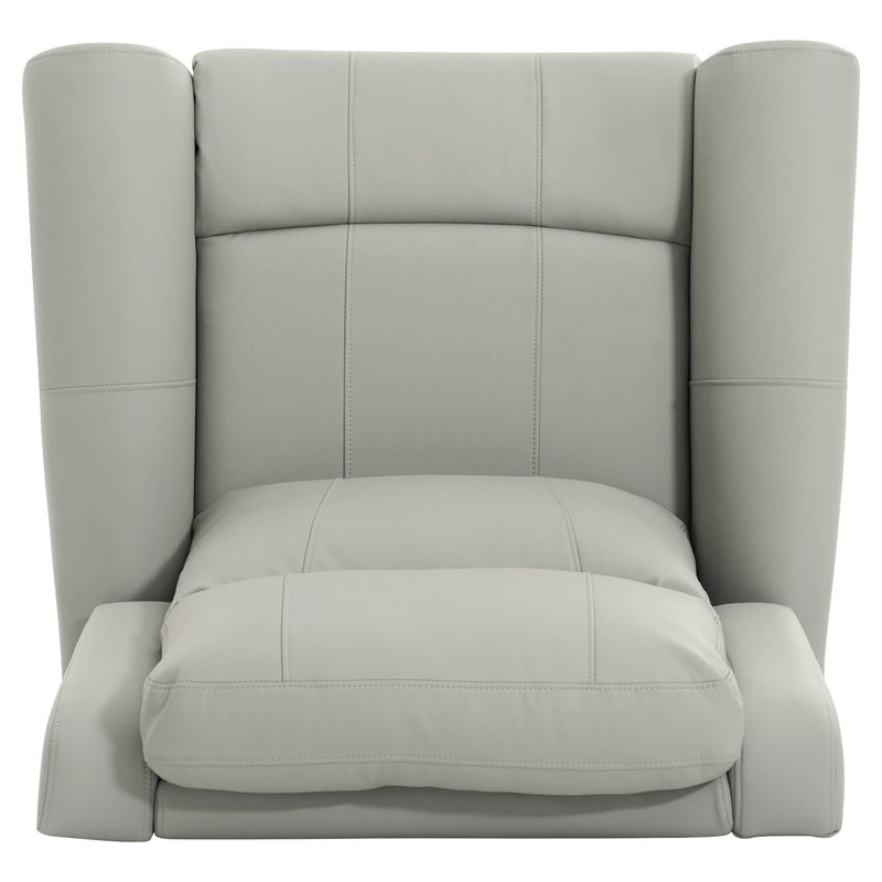 Manual Recliner Chair With 270 Degree Swivel, Massage & Heating, Dual Reclining Positions