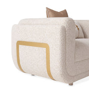 Savannah Breeze - Matching Chair - Cashmere / Gold - R&R Furniture Gallery (Fountain Valley, CA)