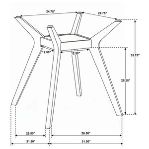 Flynn - 5 Piece Counter Height Dining Set