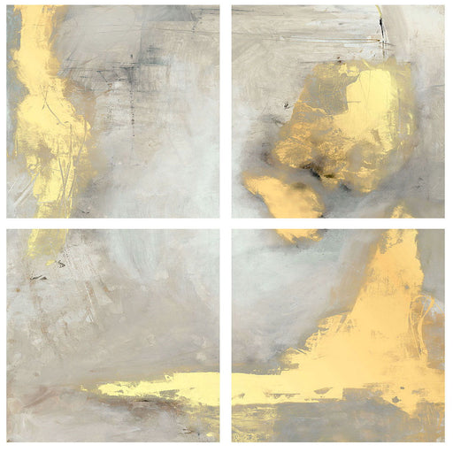 Bygone - 48" x 48" Painting By Buddy Whitlock (Set of 4) - Gray - R&R Furniture Gallery (Fountain Valley, CA)