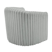 Alexa - Barrel Swivel Chair - Gray - R&R Furniture Gallery (Fountain Valley, CA)