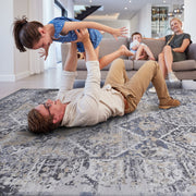 Payas - 6' X 9' Traditional Area Rug - Gray / Blue - R&R Furniture Gallery (Fountain Valley, CA)