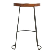 Chunky Bar Stool - Chestnut - R&R Furniture Gallery (Fountain Valley, CA)