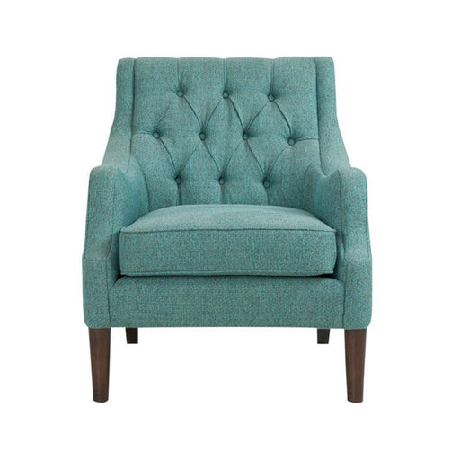 Qwen - Button Tufted Accent Chair With - Teal - R&R Furniture Gallery (Fountain Valley, CA)