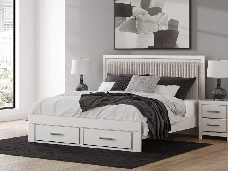 Zuraleus - Upholstered Panel Platform Storage Bed - R&R Furniture Gallery (Fountain Valley, CA)