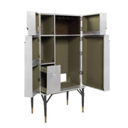 Yoela - Wine Cabinet - Leather & Aluminum - R&R Furniture Gallery (Fountain Valley, CA)