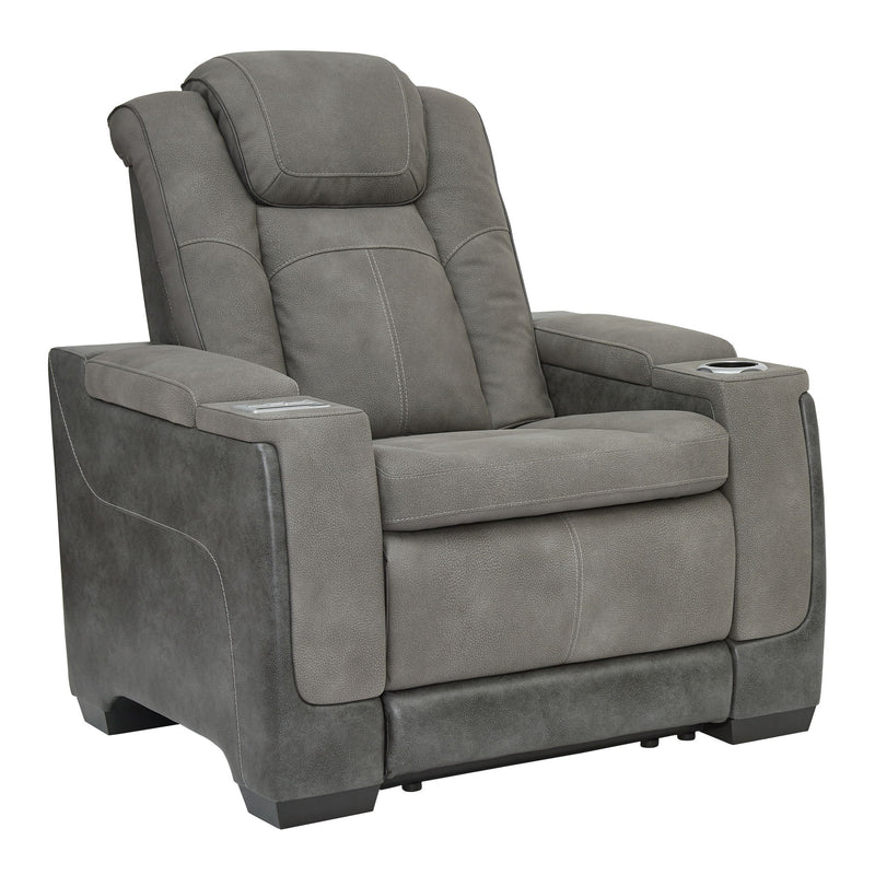 Next-Gen Durapella - Pwr Recliner/Adj Headrest - R&R Furniture Gallery (Fountain Valley, CA)