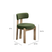 TOV Furniture Odessa counter stool with wooden legs and upholstered seat, designed for 24-27 inch counter height areas.