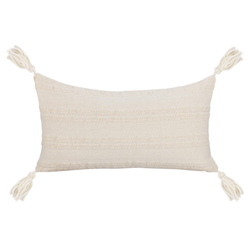 York - 26" x 26" Pillow - Natural / Ivory