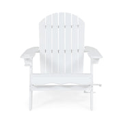 Zenithia - Outdoor Foldable Adirondack Chair With 2 Cup Holders - R&R Furniture Gallery (Fountain Valley, CA)