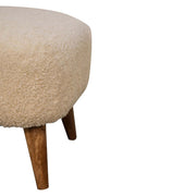 Square Footstool - Cream - R&R Furniture Gallery (Fountain Valley, CA)
