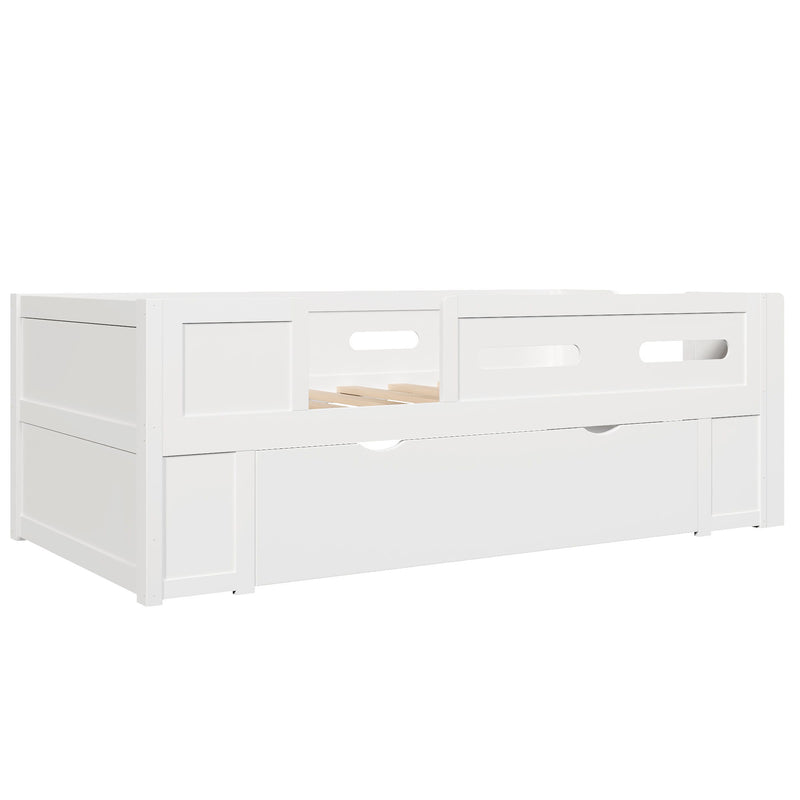 Platform Bed With Guardrail And Drawer - R&R Furniture Gallery (Fountain Valley, CA)