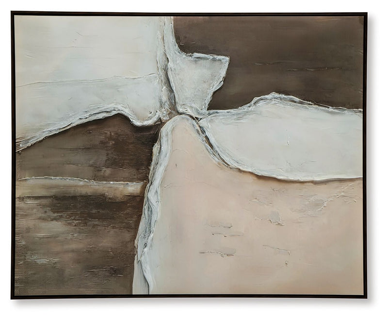 Junward - Wall Art - Brown / Tan / White - R&R Furniture Gallery (Fountain Valley, CA)